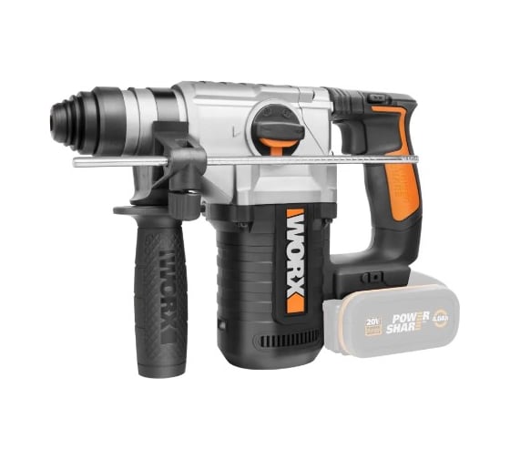 Аккумуляторный перфоратор WORX WX392.9, 2,2 Дж, 0-5000 уд/мин детальное изображение - 1
