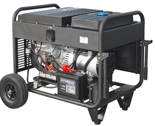 Генератор дизельный с воздушным охлаждением HYUNDAI DHY 14000LE-T, открытый, 10 кВт, Черный детальное изображение - 9