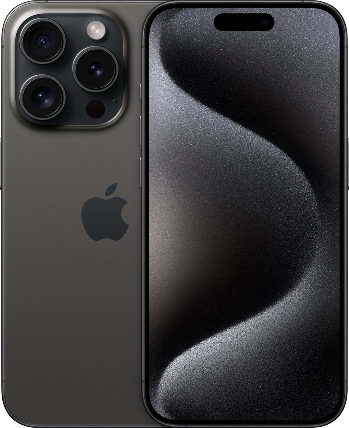 Смартфон Apple iPhone 15 Pro 128 Гб, Черный титан, Dual eSIM №1