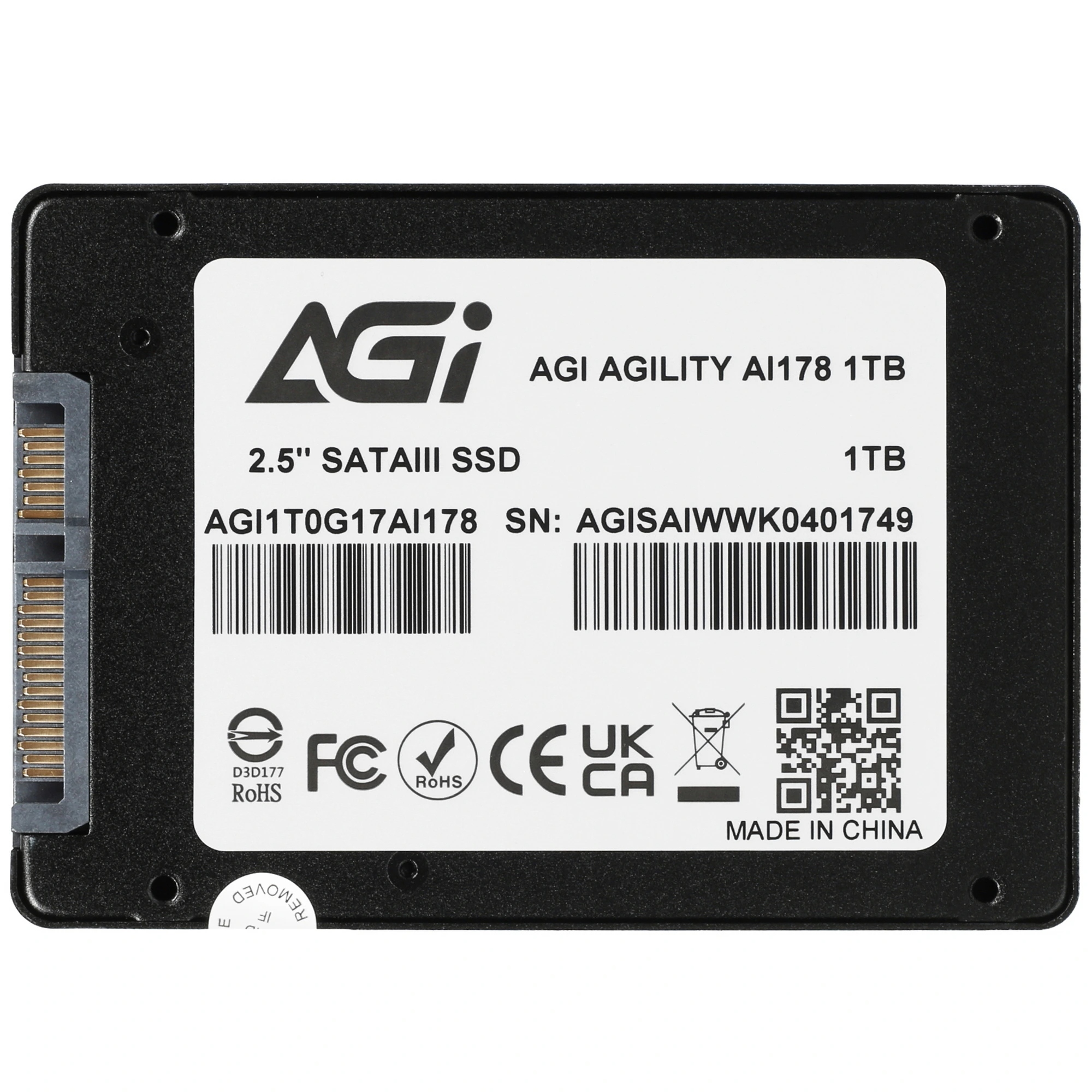 Накопитель SSD AGI AI178 AGI1T0G17AI178, 1 Тб детальное изображение - 2