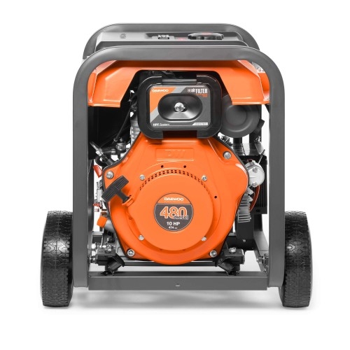 Генератор дизельный с воздушным охлаждением DAEWOO DDAE 6000XE, открытый, 6 кВт, Черный детальное изображение - 4