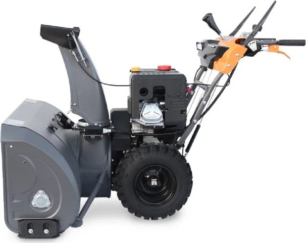 Снегоуборщик бензиновый профессиональный электростартер VILLARTEC WB1510E, 15 л.с., 11000 Вт, Серый/Оранжевый детальное изображение - 2