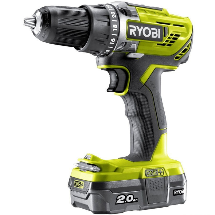 Аккумуляторная дрель-шуруповерт Ryobi R18DD3-120S ONE+ 5133003347, 18 В, 50 Нм, 2 А·ч  №2