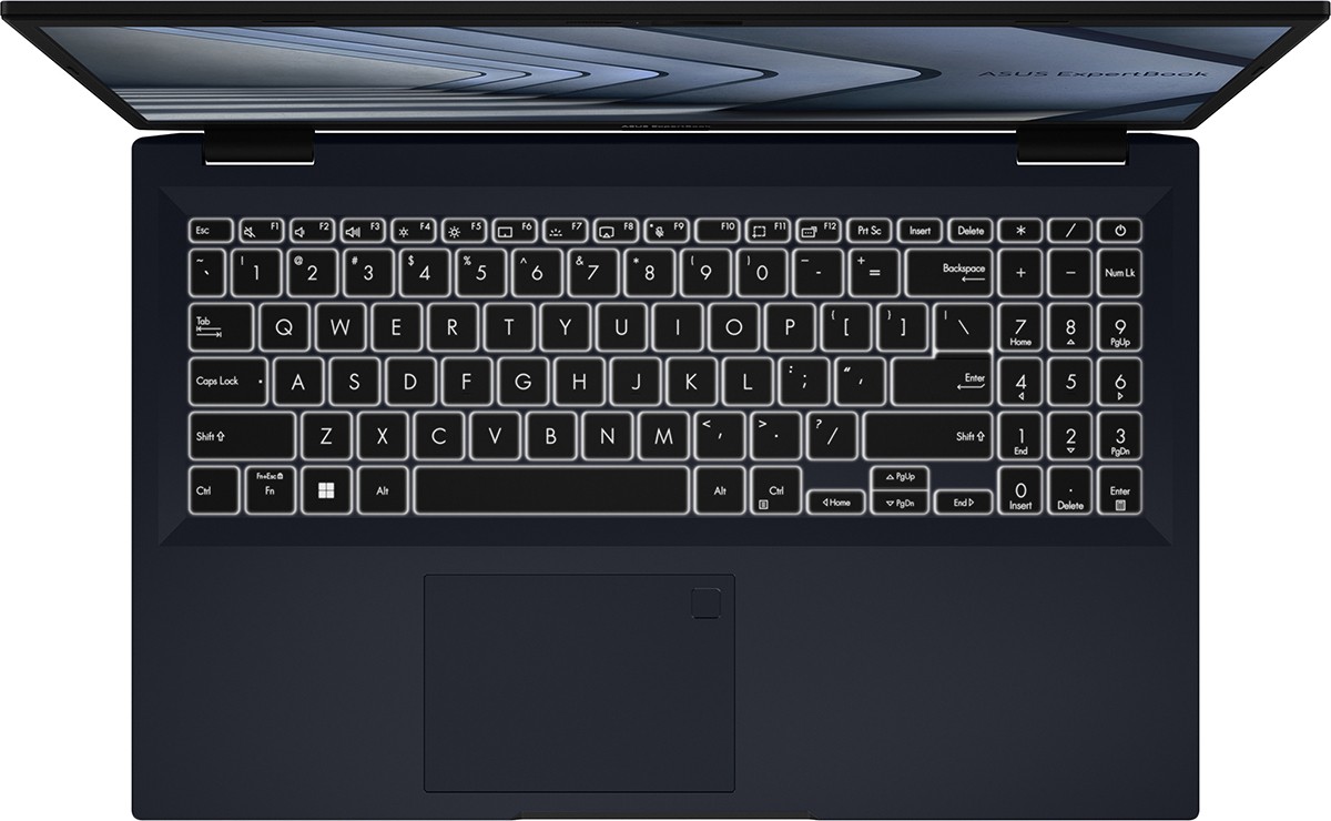 Ноутбук Asus ExpertBook B1 B1502CBA-BQ0393X, Intel Core i5 1235U, RAM 8 ГБ, Синий, SSD 512 ГБ, Intel Iris Xe Graphics, Windows 11 Professional детальное изображение - 9