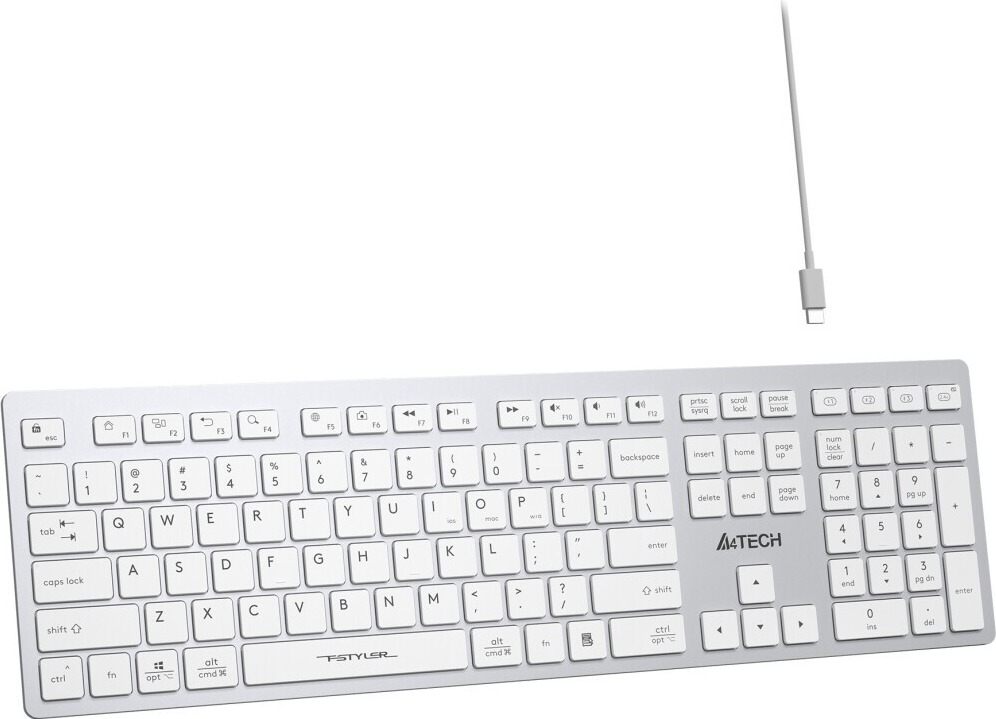 Клавиатура A4Tech FBX50C, Белый детальное изображение - 3
