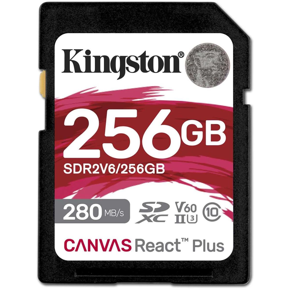 Карта памяти Kingston Canvas React Plus SD (SDR2V6/256GB), 256 Гб детальное изображение - 1