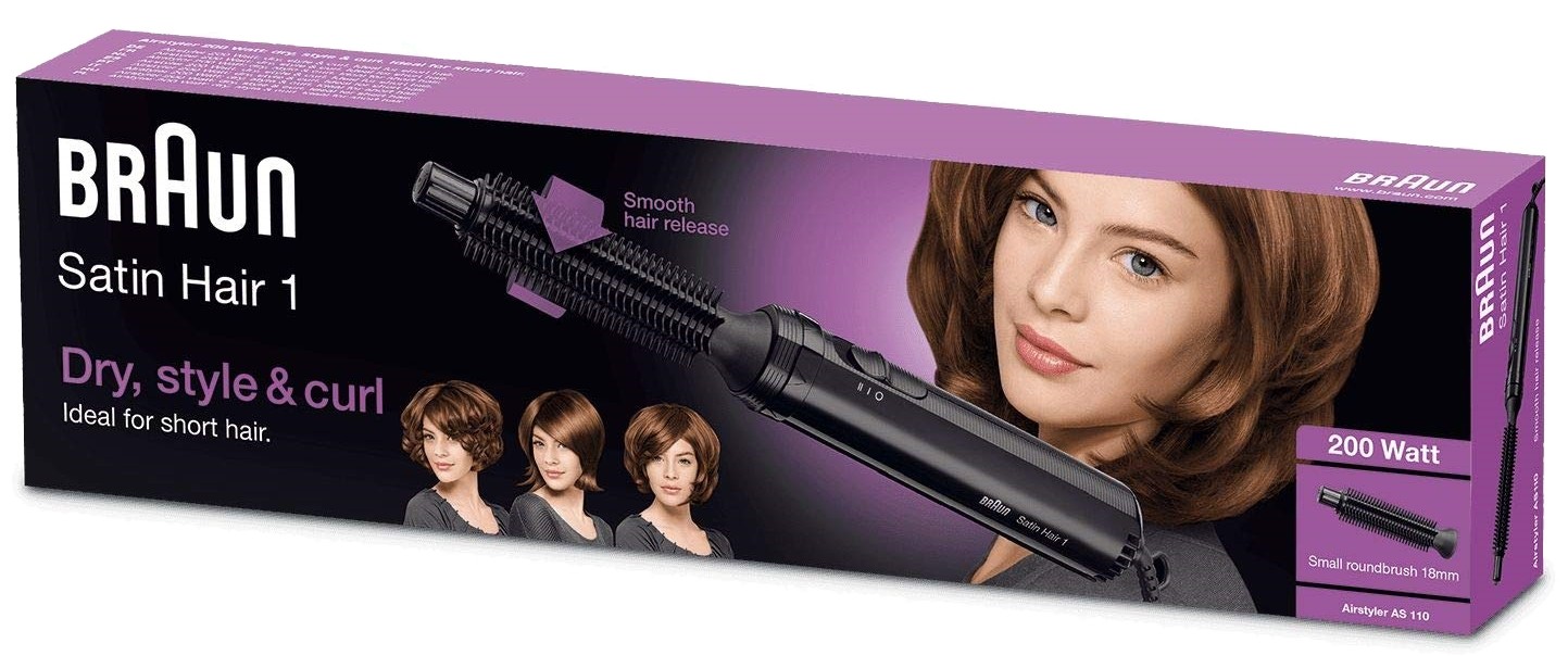Фен-щетка Braun AS 110, Черный детальное изображение - 6