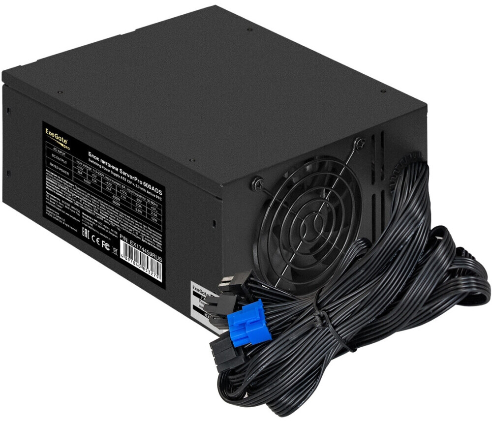 Серверный корпус ExeGate Pro 2U350-33/600ADS (EX298276RUS), 600 Вт, Черный детальное изображение - 3