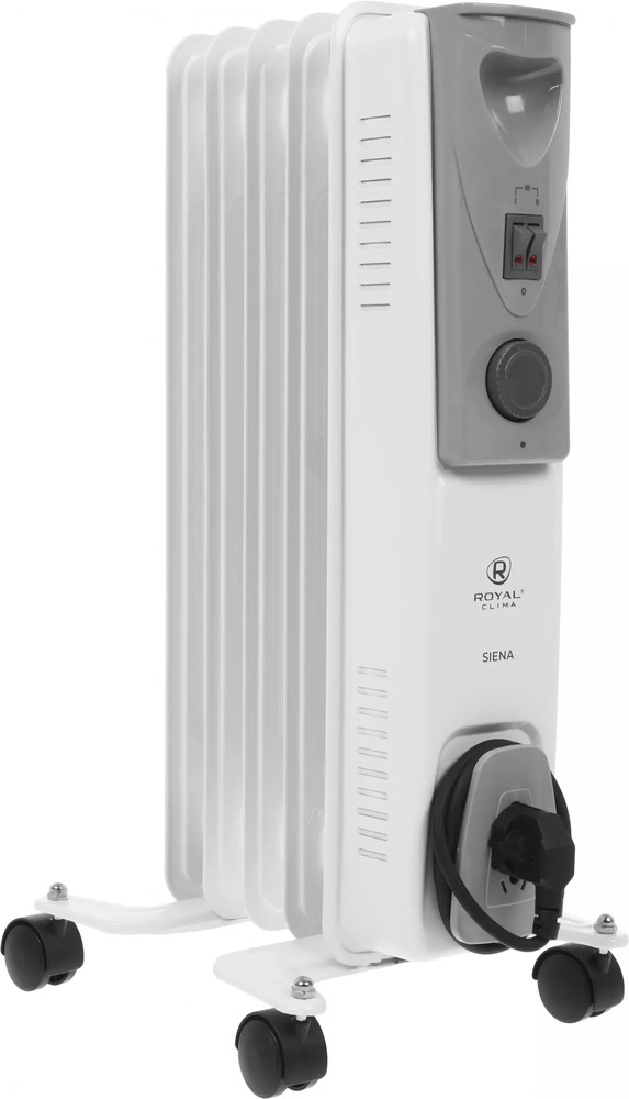 Масляный радиатор Royal Clima Siena ROR-S5-1000M, Белый №1