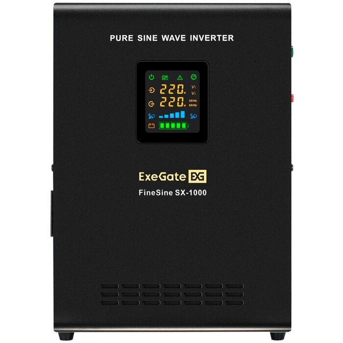 ИБП ExeGate FineSine SX-1000.LCD.AVR.2SH + DT 12120 (120Ач) + батарея №3