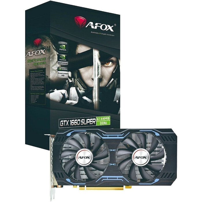 Видеокарта AFOX NVIDIA GeForce GTX 1660 Super, AF1660S-6144D6H1-V4, 6 ГБ, Черный №5