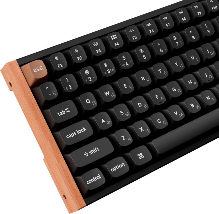 Клавиатура Keychron K2 HE, K2H-F1, Черный/Светло-коричневый детальное изображение - 4