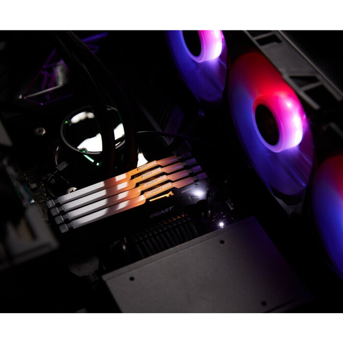 Оперативная память Kingston Fury Beast Black RGB DDR5 5200MHz, KF552C40BBAK2-32, 2x16 Гб KIT, 32 Гб №4