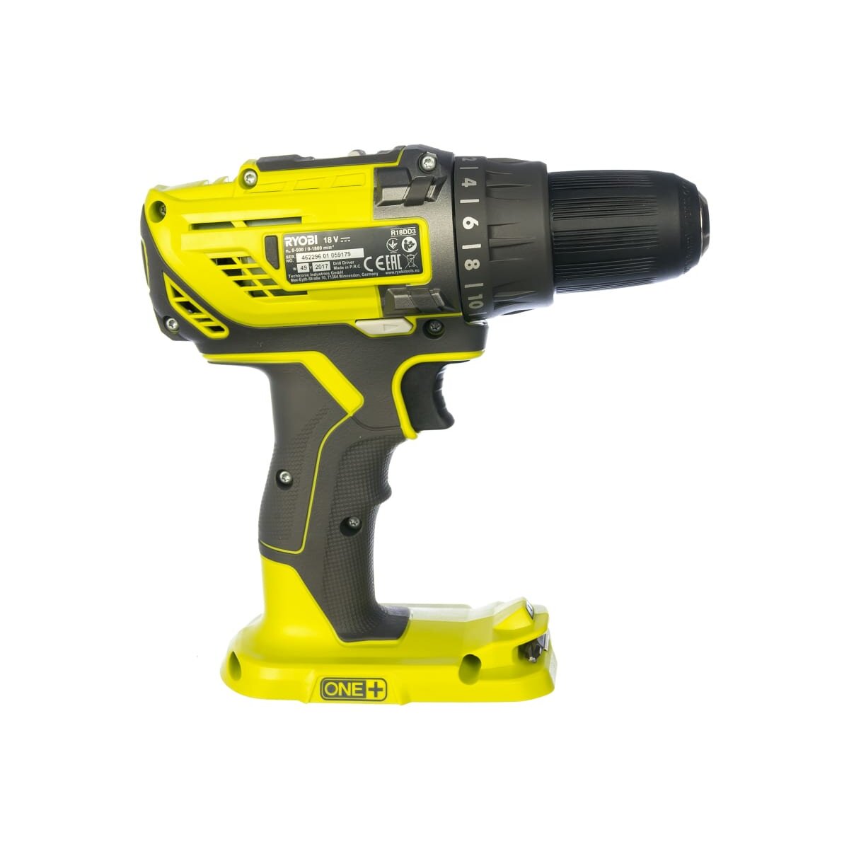 Аккумуляторная дрель-шуруповерт Ryobi R18DD3-220x5133005613, 18 В, 50 Нм, 2 А·ч  детальное изображение - 2