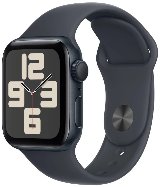 Умные часы Apple Watch Series SE 2024 44 мм, Midnight Aluminium Case, Midnight Sport Band (S/M) детальное изображение - 1