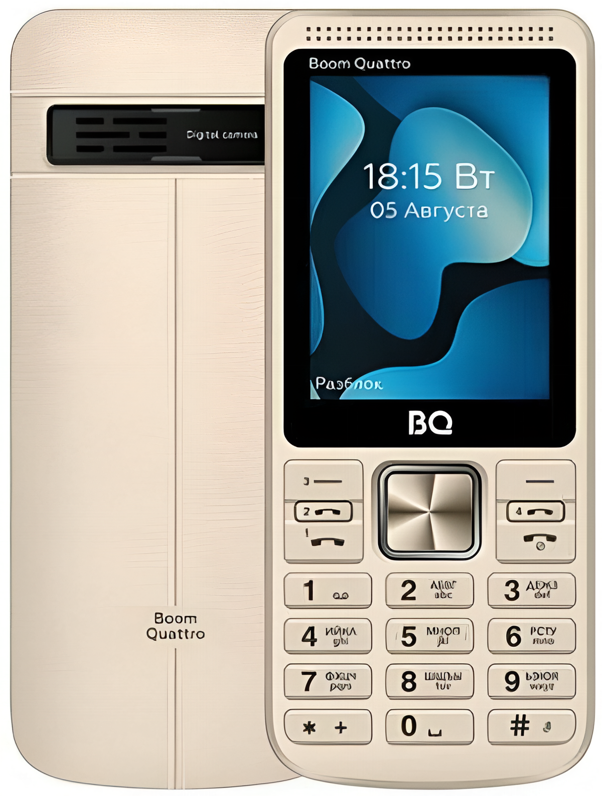 Мобильный телефон BQ 2455 Boom Quattro, 32 Мб, Черный, Mini-SIM детальное изображение - 1