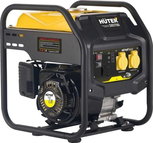 Генератор бензиновый HUTER DN3700i 64/10/28, 3.3 кВт, Черный детальное изображение - 9