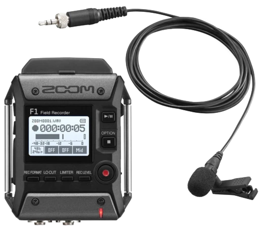 Рекордер Zoom F1-LP, 24 бит, Серебряный детальное изображение - 3