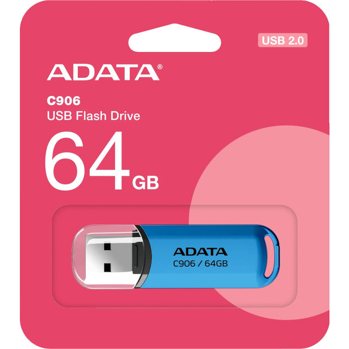USB Flash накопитель ADATA C906 64 ГБ, синий №2