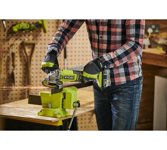 Углошлифмашина Ryobi ONE+ RAG18125-0 5133005403, 125 мм, 9000 об/мин детальное изображение - 13