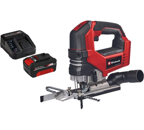 Лобзик аккумуляторный PXC TP-JS 18/135 Li BL + 1 акк.4 Ач + ЗУ 3 А Einhell 4321260SET, 18 В, 26 мм, 400 Вт детальное изображение - 1