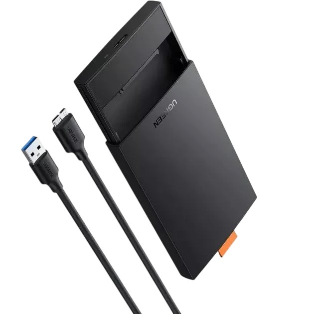Внешний корпус для HDD UGREEN CM237 60353, Чёрный детальное изображение - 1