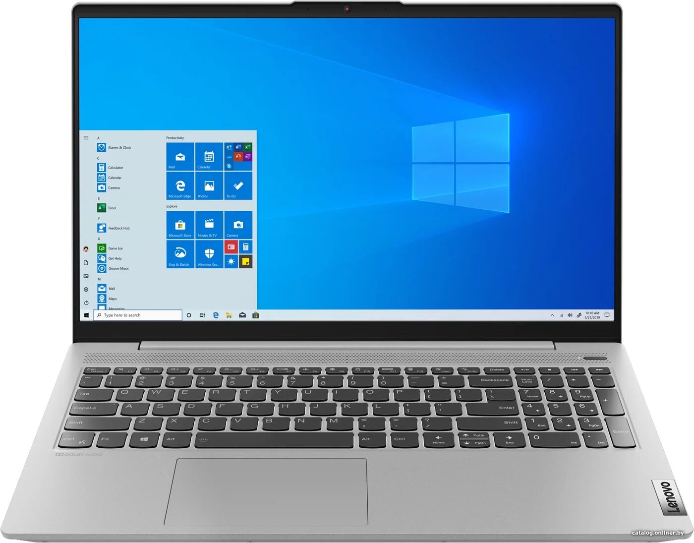 Ноутбук Lenovo IdeaPad 5 15IIL05, 81YK00GERE, RAM 16 ГБ, SSD 512 ГБ, Серый детальное изображение - 1