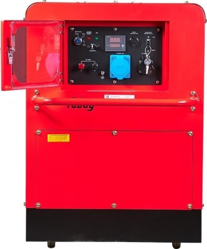 Генератор дизельный с воздушным охлаждением FUBAG DS 11000 AC ES 431744, в кожухе, 10 кВт, Красный детальное изображение - 2