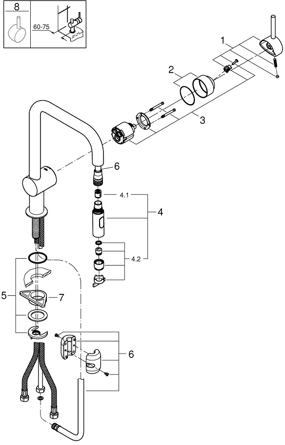 Смеситель Grohe Vento 30439000 детальное изображение - 5
