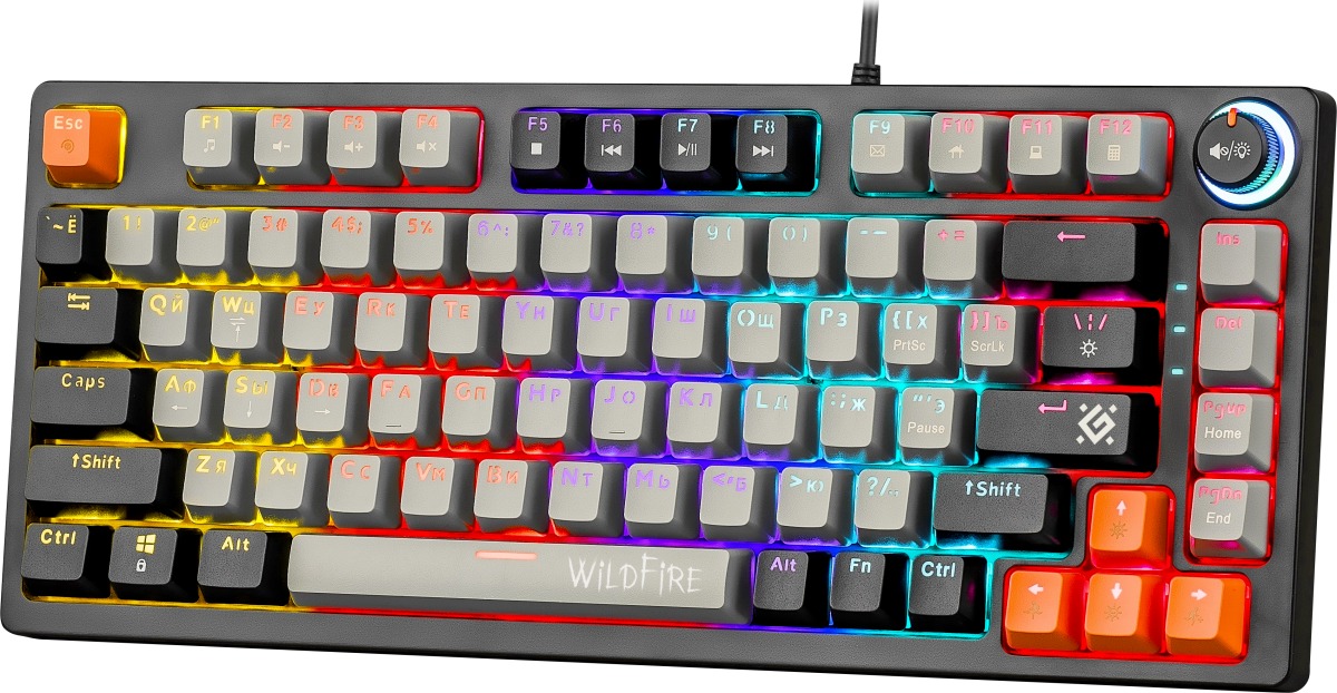 Клавиатура Defender Wildfire GK-213, 45214, Серый детальное изображение - 3