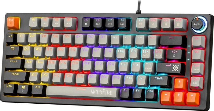 Клавиатура Defender Wildfire GK-213, 45214, Серый №3