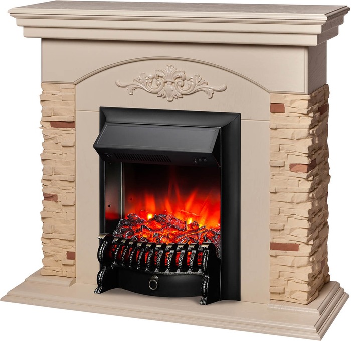Каминокомплект Realflame NEAPOLIS STD/EUG WT FOBOS BL, Белый №2