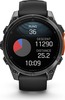 Смарт-часы Garmin Fenix 8 AMOLED, 47 мм, серый, черный силиконовый ремешок вариант - 4