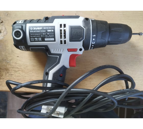 Сетевая дрель-шуруповерт ЗУБР ДШ-М3-500-2 К, 220 В, 45 Нм, 500 Вт детальное изображение - 20