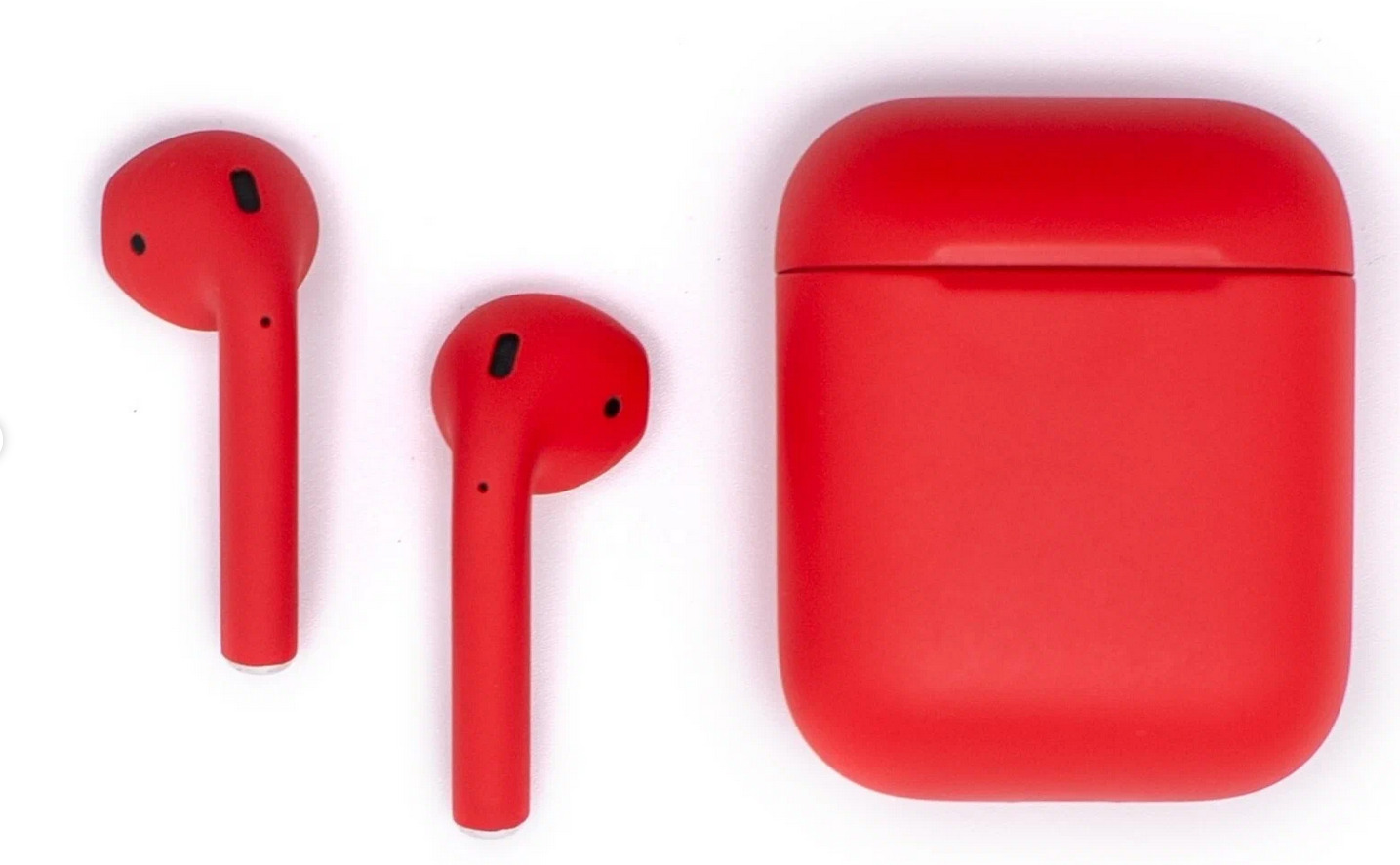 Беспроводные наушники Apple AirPods 2, Матовый красный детальное изображение - 6