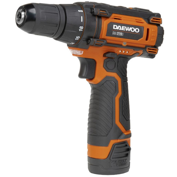 Аккумуляторная дрель-шуруповерт DAEWOO DAA 1220 LI DAA 1220LI, 2 акб, 30 Нм, 12 В детальное изображение - 1