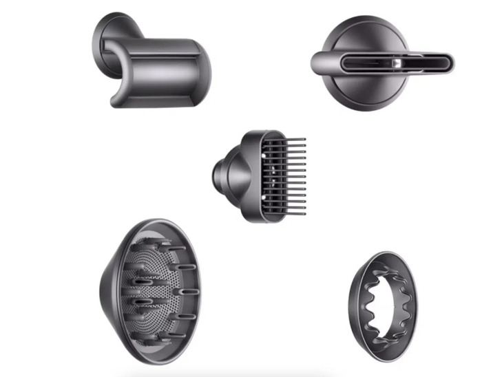 Фен Dyson Supersonic HD07 IN, Nickel/Fuchsia №9