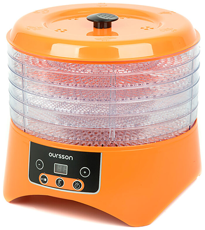 Сушилка для овощей и фруктов Oursson DH2303D, 400 Вт, Оранжевый №1