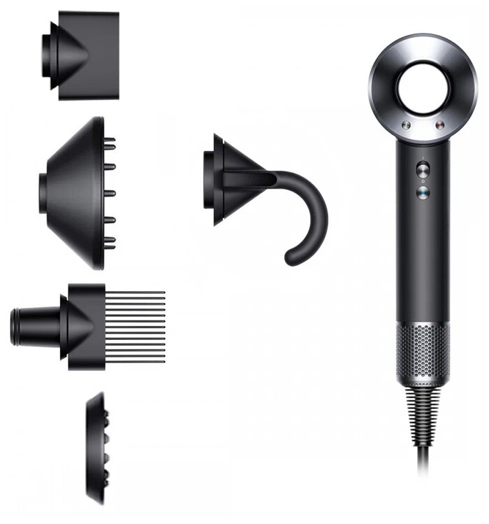 Фен Dyson Supersonic HD07 IL, Black/Bright nickel №4