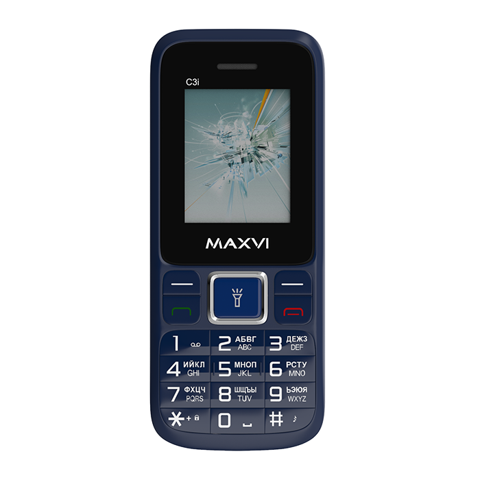 Мобильный телефон MAXVI C3i (без З\У), 32 Мб, Маренго, Dual mini-SIM детальное изображение - 2