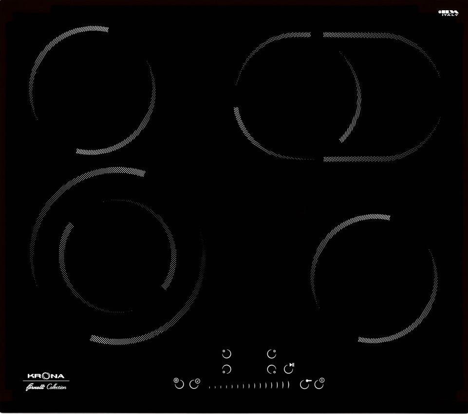 Варочная поверхность Krona LEGGIERO 60 BL, Черный детальное изображение - 1
