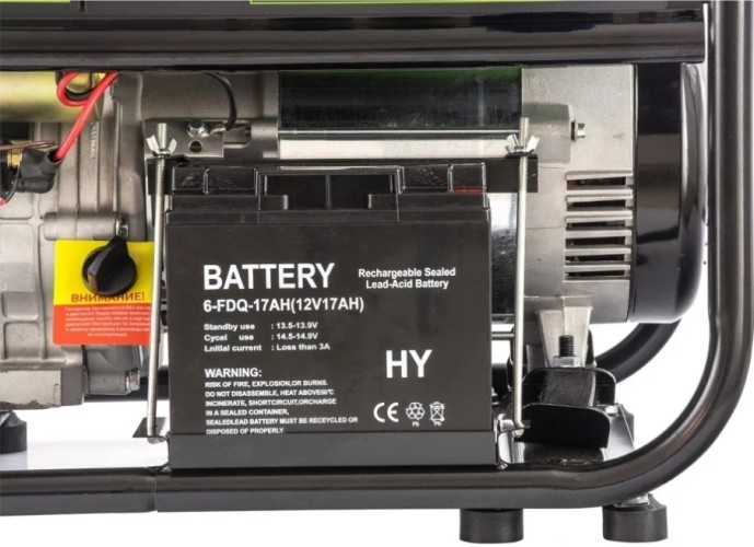 Генератор бензиновый СИБРТЕХ БС-8000Э 94549, 6 кВт, Зеленый детальное изображение - 11