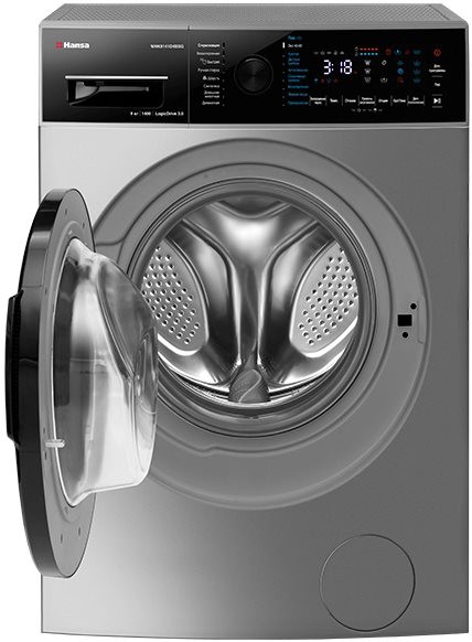 Стиральная машина Hansa WHK9141D4BSG, Серебристый детальное изображение - 3
