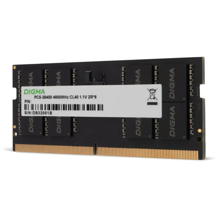 Оперативная память Digma SO-DIMM DDR5 4800MHz, DGMAS54800016S, 16 Гб №2