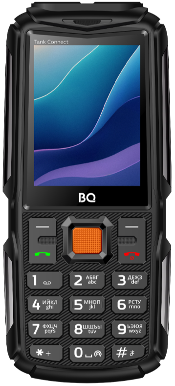 Мобильный телефон BQ 2430L Tank Connect, 32 Мб, Черный, Mini-SIM + nano-SIM детальное изображение - 2