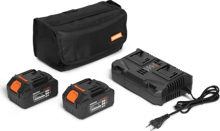 Снегоуборщик аккумуляторный Daewoo DAST 6042Li SET, 42 В, Оранжевый/Серый №10