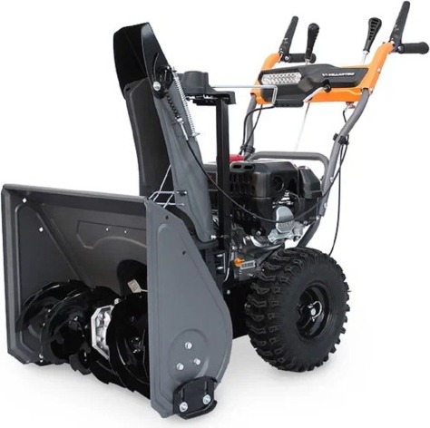 Снегоуборщик бензиновый VILLARTEC WB5561E, 5.5 л.с., 4200 Вт, Серый/Оранжевый детальное изображение - 1