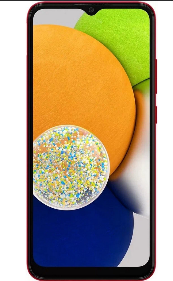 Смартфон Samsung Galaxy A03 4/64 ГБ, Красный, Dual nano-SIM детальное изображение - 2