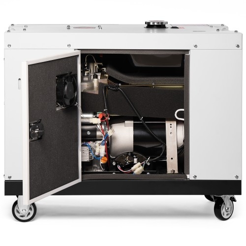 Генератор дизельный с воздушным охлаждением DAEWOO DDAE 10000SE, в кожухе, 7.2 кВт, Белый детальное изображение - 5