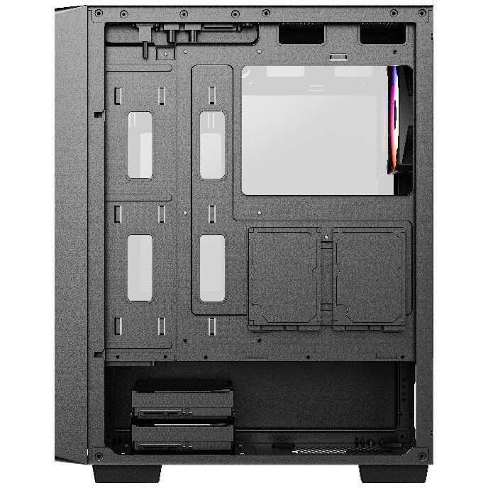 Корпус Powercase Mistral AY4B ARGB, Черный детальное изображение - 5